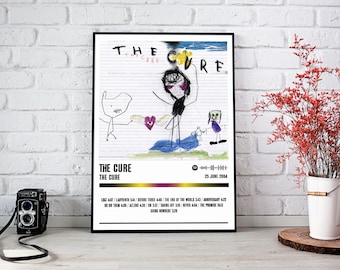 The Cure - Kiss Me Album Poster: Rock Music Wall Art - Etsy