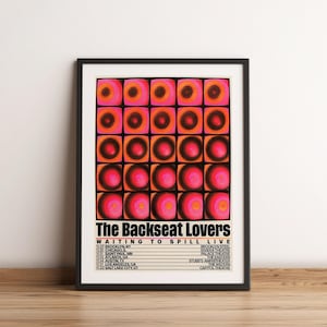 The Backseat Lovers Poster Druck | The Backseat Lovers Künstler Poster | Musik Poster | Album Cover Poster | Wanddekoration | Musik Geschenk