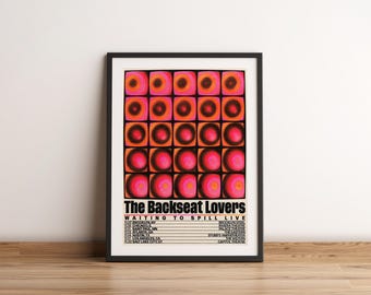 La copie d'affiche des amateurs de banquette arrière | L'affiche de l'artiste pour les amateurs de banquette arrière | Affiche de musique | Poster de la pochette de l'album | Décoration murale | Cadeau musique