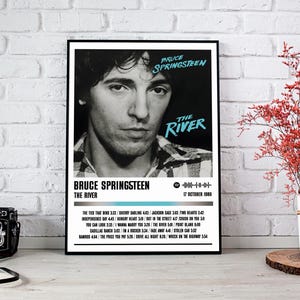 Bruce Springsteen Poster Print | The River Album Poster | Music Poster | Album Cover Poster | Wall Decor | Music Gift