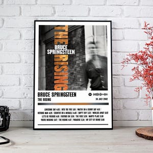 Bruce Springsteen Poster Print | The Rising Album Poster | Music Poster | Album Cover Poster | Wall Decor | Music Gift