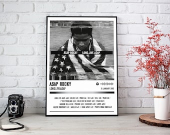 Asap Rocky Poster Print | Long.Live.Asap Album Poster | Music Poster | Album Cover Poster | Wall Decor | Music Gift