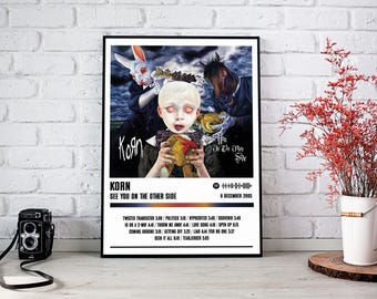 Poster Korn | Affiche de l'album À plus tard | Affiche de musique | Poster de la pochette de l'album | Décoration murale | Cadeau musique