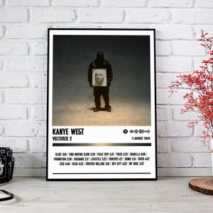 Kanye West Poster Print | VULTURES 2Album Poster | Music Poster | Album Cover Poster | Wall Decor | Music Gift