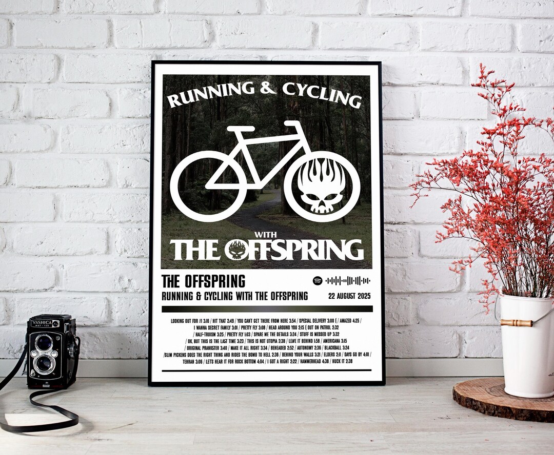 Offspring Cycling The Offspring Poster Print | Running & Cycling With the Offspring Album ...