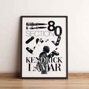 Kendrick Lamar Poster Print | Kendrick Lamar Artist Poster | Music Poster | Album Cover Poster | Wall Decor | Music Gift