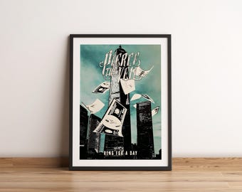 Affiche perce le voile | Percez le voile de l'artiste | Affiche de musique | Poster de la pochette de l'album | Décoration murale | Cadeau musique