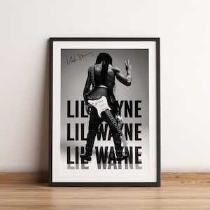 Impressão de pôster de Lil Wayne | Pôster de artista de Lil Wayne | Pôster de música | Pôster de capa de álbum | Decoração de parede | Presente de música