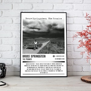 Bruce Springsteen Poster Print | The Promise Album Poster | Music Poster | Album Cover Poster | Wall Decor | Music Gift