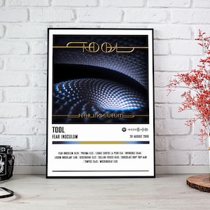 Tool Poster Print | Fear Inoculum Album Poster | Music Poster | Album Cover Poster | Wall Decor | Music Gift