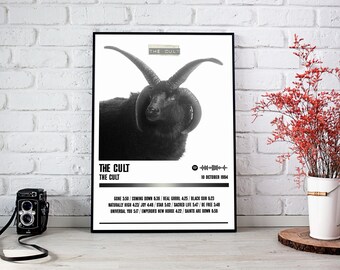 The Cult Poster Print | The Cult Album Poster | Music Poster | Album Cover Poster | Wall Decor | Music Gift