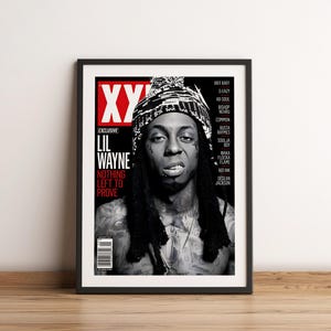 Impressão de pôster de Lil Wayne | Pôster de artista de Lil Wayne | Pôster de música | Pôster de capa de álbum | Decoração de parede | Presente de música