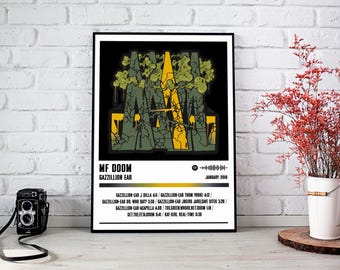Mf Doom Poster | Gazzillion Ohr Album Poster | Musik Poster | Album Cover Poster | Wanddekoration | Musik Geschenk