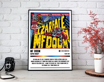 Mf Doom Poster | Super What Album-Poster | Musik Poster | Album Cover Poster | Wanddekoration | Musik Geschenk
