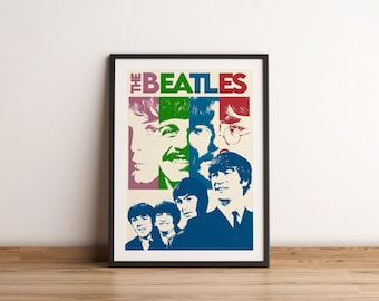 Die Beatles Poster | The Beatles Künstler Poster | Musik Poster | Album Cover Poster | Wanddekoration | Musik Geschenk