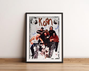 Poster Korn | Affiche d'artiste Korn | Affiche de musique | Poster de la pochette de l'album | Décoration murale | Cadeau musique