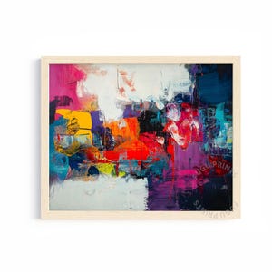 Espressionismo astratto Arte digitale - Arte murale stampabile colorata per l&#39;arredamento moderno della casa 1