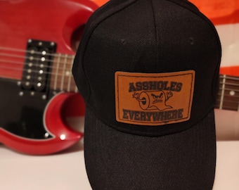 Assholes Everywhere Hat | Funny Sarcastic Baseball Cap | Adult Humor Patch Hat | Gift for Men & Women | Statement Hat | Custom Cap