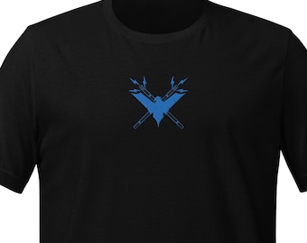 Haftowany Nocny Strażnik | Koszulka unisex Blue Wing Weapons