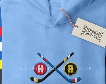Embroidered Hockey Romance HR Unisex Hoodie