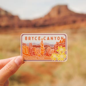 Bryce Canyon National Park Utah Vinyl Aufkleber | Laptop Aufkleber | Autoaufkleber | Wasserflasche Aufkleber | Outdoor Aufkleber