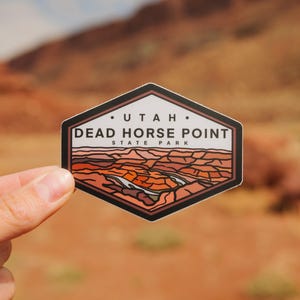 Dead Horse Point State Park Utah Vinyl Sticker | Laptop Sticker | Bumper Sticker | Water Bottle Sticker | Outdoor Sticker