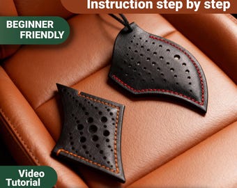 Leather Hanging Air Freshener– Set of 6 PDF Patterns (Video Tutorial & Step-by-Step Instructions)