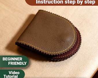 Hoefijzerleren portemonnee – pdf-patroon machinaal naaien + videotutorial
