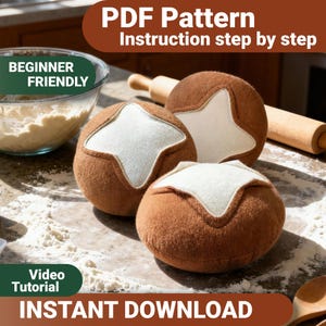 Patrón de costura para la mascota del rollo Kaiser en PDF + videotutorial