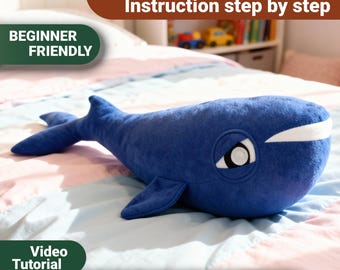 Whale of a Sewing Pattern PDF: Create Your Own Plush Mascot