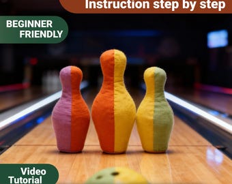 Plush Bowling Pin – PDF Pattern and Video Tutorial
