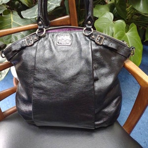 Bolso bandolera/hobo Coach Madison Lindsey, bolso de mano para pasar la noche