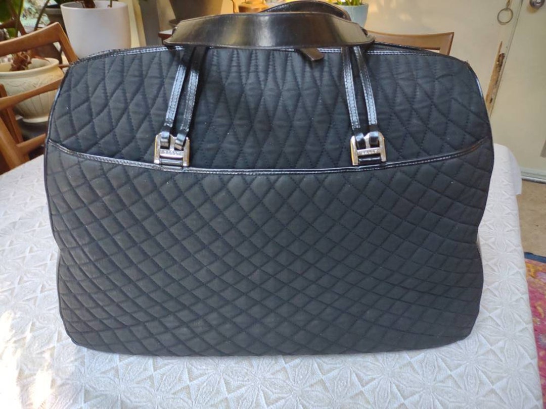 Bally Quilted Satchel / Duffle / Gym Bag - Etsy