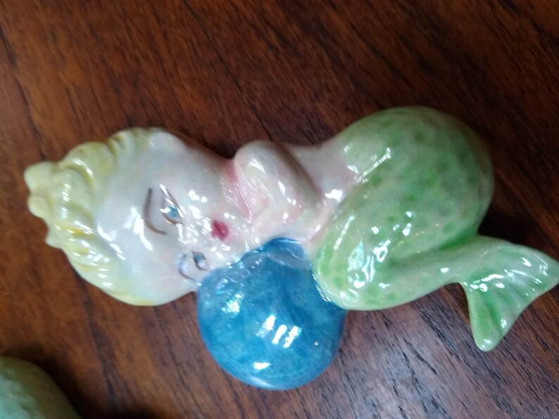 Ceramic Wall Pocket Mermaids