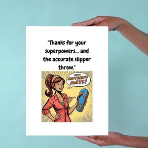 Super Mom, Empower Your Super Mom with This Hilarious Mother&#39;s Day Card, Celebrate Mom&#39;s Superpowers with This Funny Card,