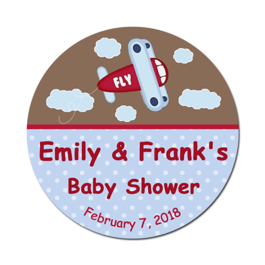 baby shower stickers - baby boy labels - baby shower labels - custom baby  shower stickers - blue baby labels