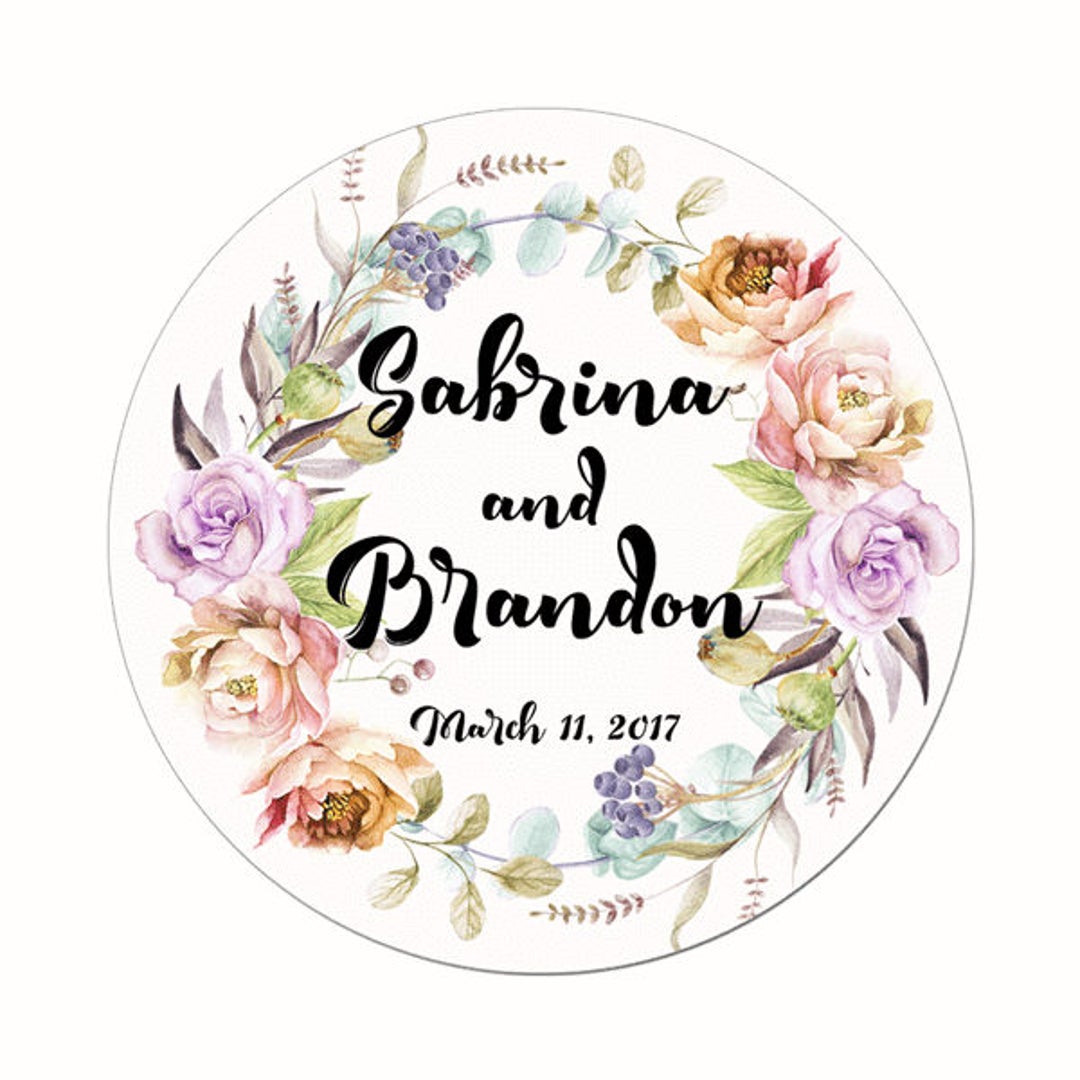 Etiquetas personalizadas de cumpleaños personalizada con mariposas rosa  acuarela redondo brillante Favor para cumpleaños o cualquier ocasión -   España