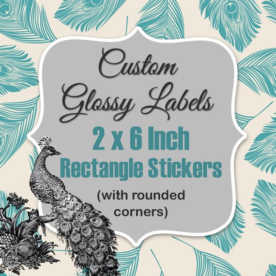 Rectangle Labels Printed 