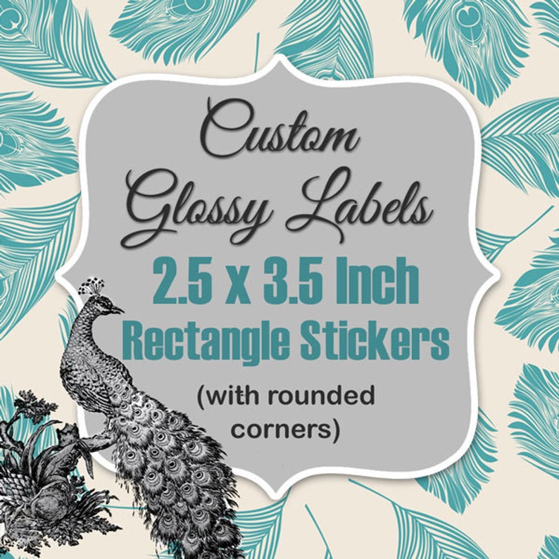 Custom Glossy 2.5 x 3.5 Inch Rectangle Labels Printed with Roll Fed LX900 Primera Label Machine