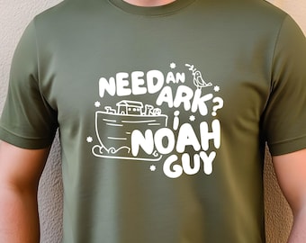 Funny Christian Crewneck • Need an Ark Sweatshirt • I Noah Guy Tee • Funny Line Art Gag Shirt