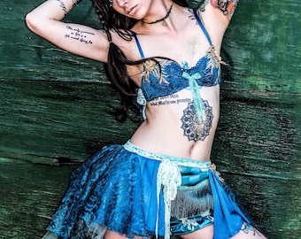 Blue and Gold Circus Costume