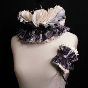 Spooky Circus Ruffle Collar & Cuffs image 1