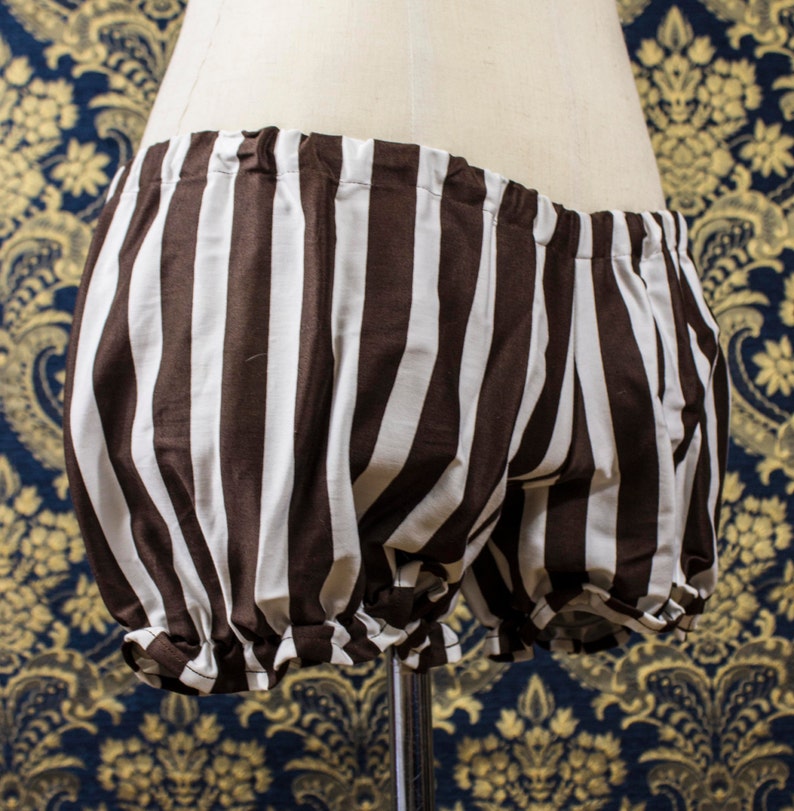 Brown and White Stripe Mini Micro Bloomers