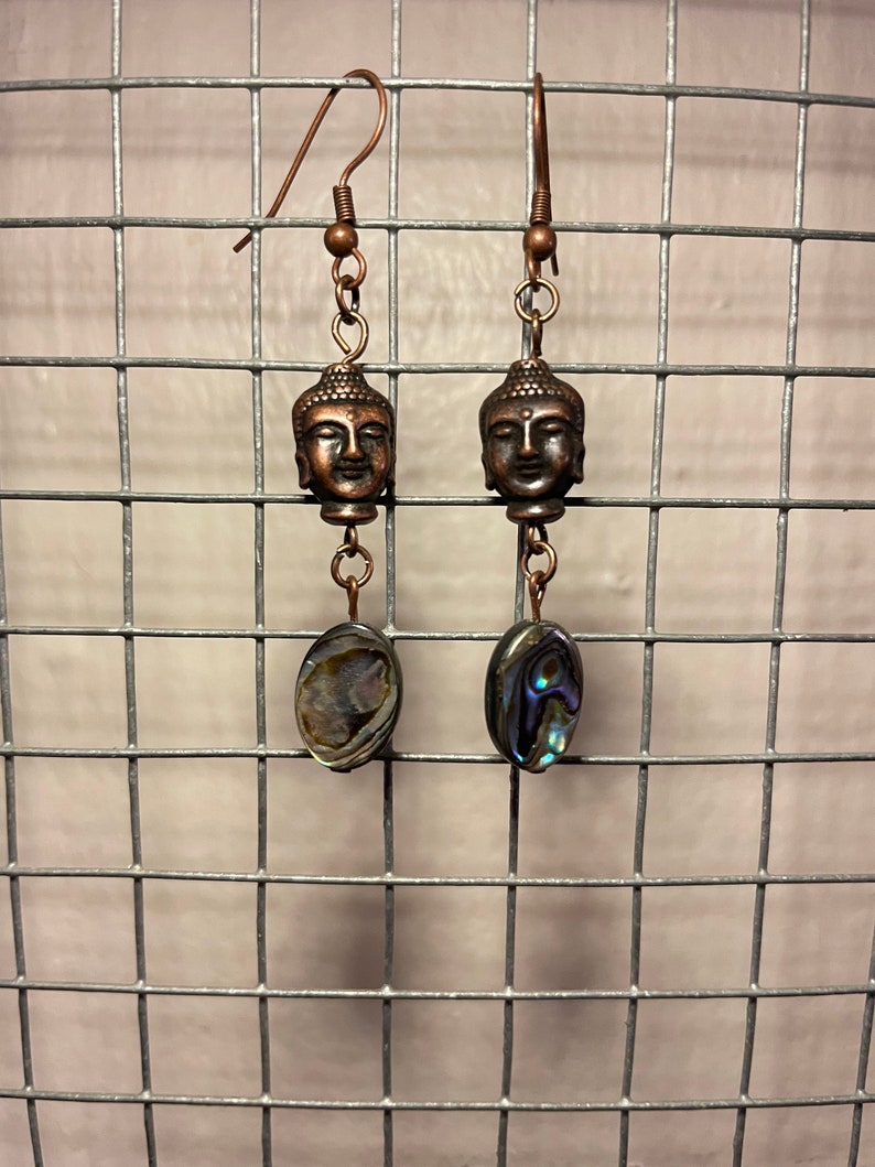 Dangle Earring Mix Bronze Buddha v.1