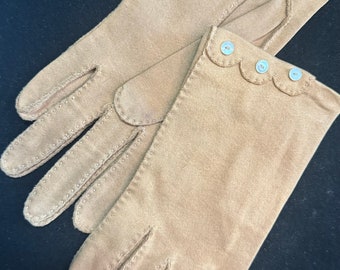 Vintage Gloves - Tan Variations with buttons