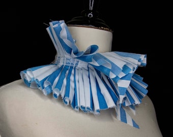 Blue & White Stripe Collar