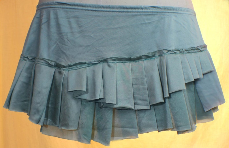 Sea foam Ruffles Aqua Mini Skirt