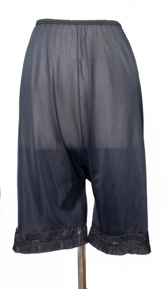 Vintage Black Lace Bloomers/Slip Shorts/Under Shorts sz 2XL