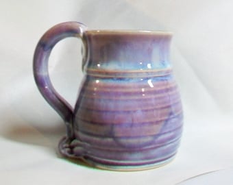 Mug - Purple Mug - Wheel Thrown - Holds 8 oz.