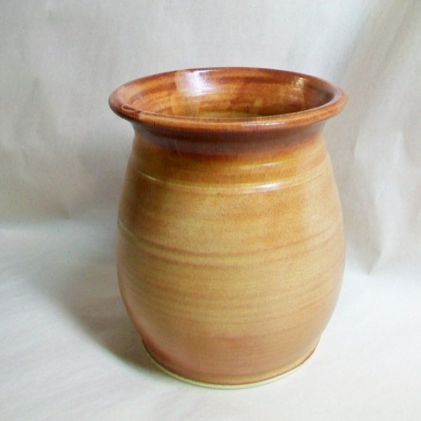 Crock - Utensil Crock - Wine Chiller - Vase - Hand-made, Thrown on the Wheel -